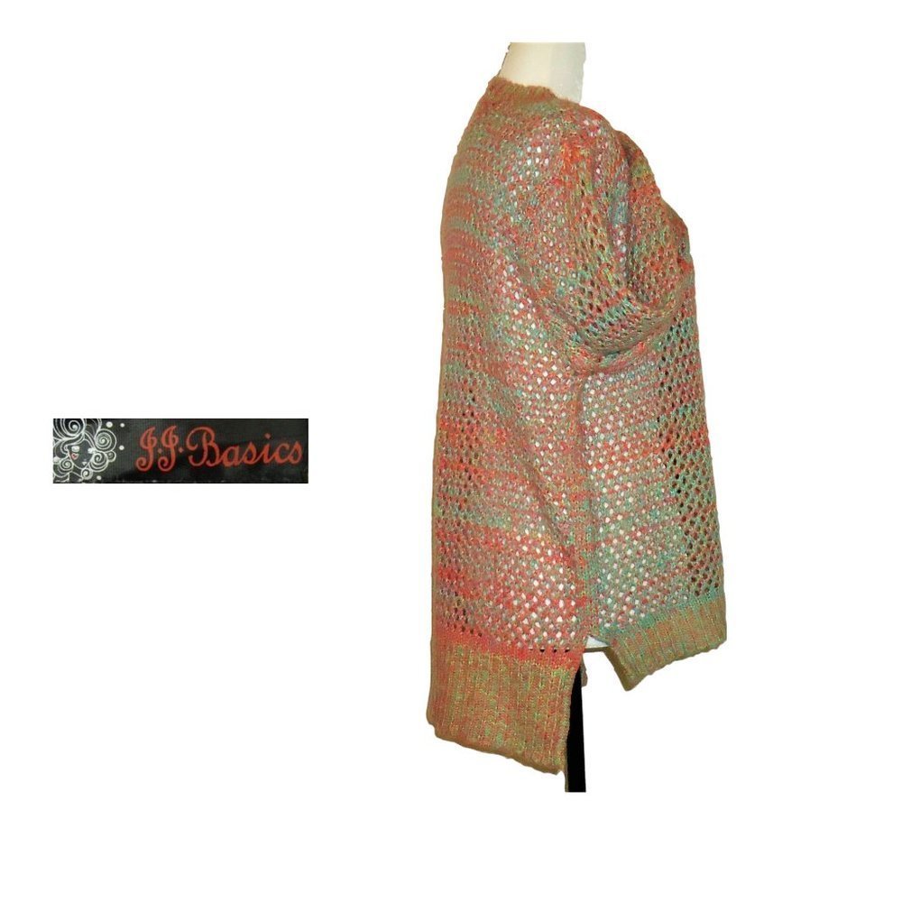 JJ Basics Neon Pink Green Yellow Loose Kni…